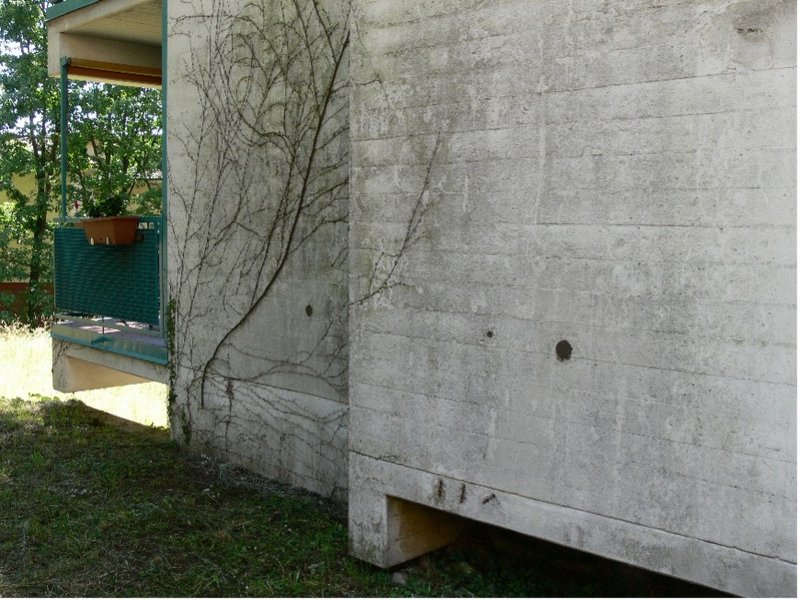 Façade est de la Nuova Villa Ortensia, Mendrisio TI