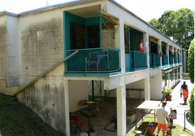 Angle nord-ouest de la Nuova Villa Ortensia, Mendrisio TI