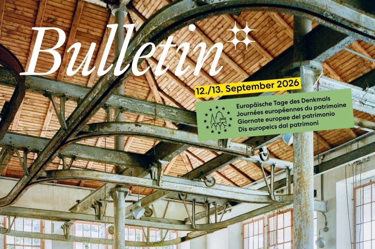 Couverture du numéro 2/2026 du Bulletin du Réseau suisse pour le patrimoine culturel