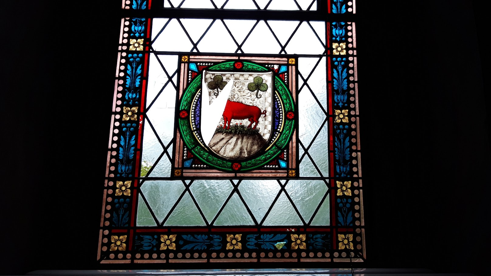 The north window of the church in Berg am Irchel ZH, damaged by hail